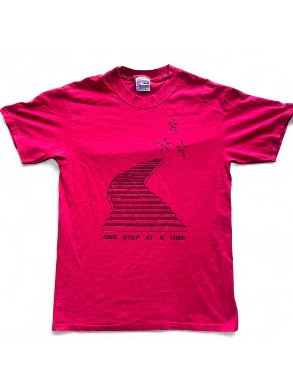 Positive One Step At A Time Graphic T-Shirt Size Medium